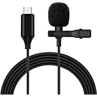 Los mejores  - Micrófono de Solapa- USB Type C Lavalier Micrófono Omnidirectional Condensador de Video Audio para Smartphones-PC para…